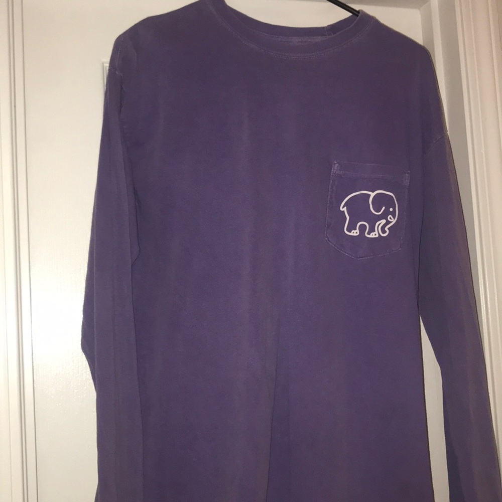 Purple long sleeve ivory ella shirt